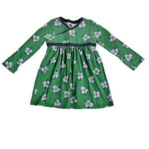 Tea Collection | Green & Blue Floral Print A-Line Dress Size 18-24 Months